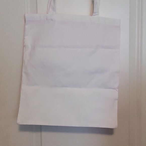 Canvas Tote Bag Hello Kitty Pink and White Shoulder Bag - Picture 3 of 5